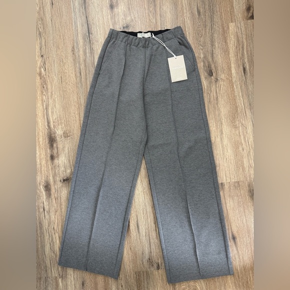 NWT Everlane The Wide Leg Dream Pant Heathered Charcoal Size XXS - Picture 6 of 7